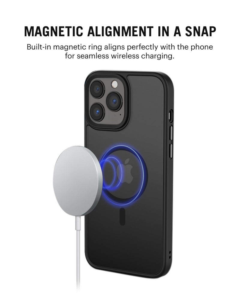 DailyObjects Polycarbonate Nimbus 2.0 Magnetic Protective Cover Compatible with iPhone 13 Pro |Camera & Body Protection|Anti Shock,Scratch Resistant|Precise Cutouts & Modern Design|Wireless Charging - Image 3