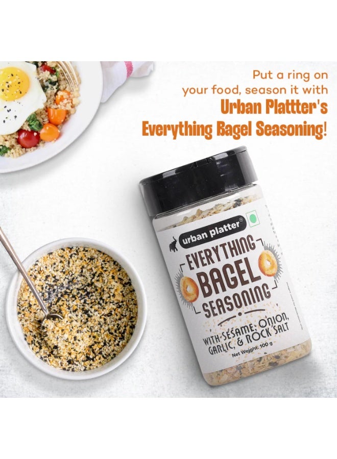 Urban Platter Everything Bagel Seasoning, 100g (Classic American Seasoning Blend with Onion Flakes, Garlic, Sesame Seeds and Pink Salt | Season toasts, breads and salads) - Image 2