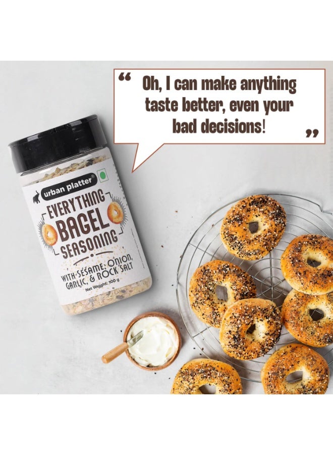 Urban Platter Everything Bagel Seasoning, 100g (Classic American Seasoning Blend with Onion Flakes, Garlic, Sesame Seeds and Pink Salt | Season toasts, breads and salads) - Image 3
