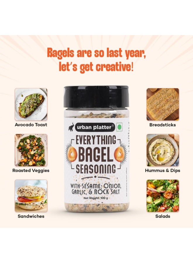Urban Platter Everything Bagel Seasoning, 100g (Classic American Seasoning Blend with Onion Flakes, Garlic, Sesame Seeds and Pink Salt | Season toasts, breads and salads) - Image 5