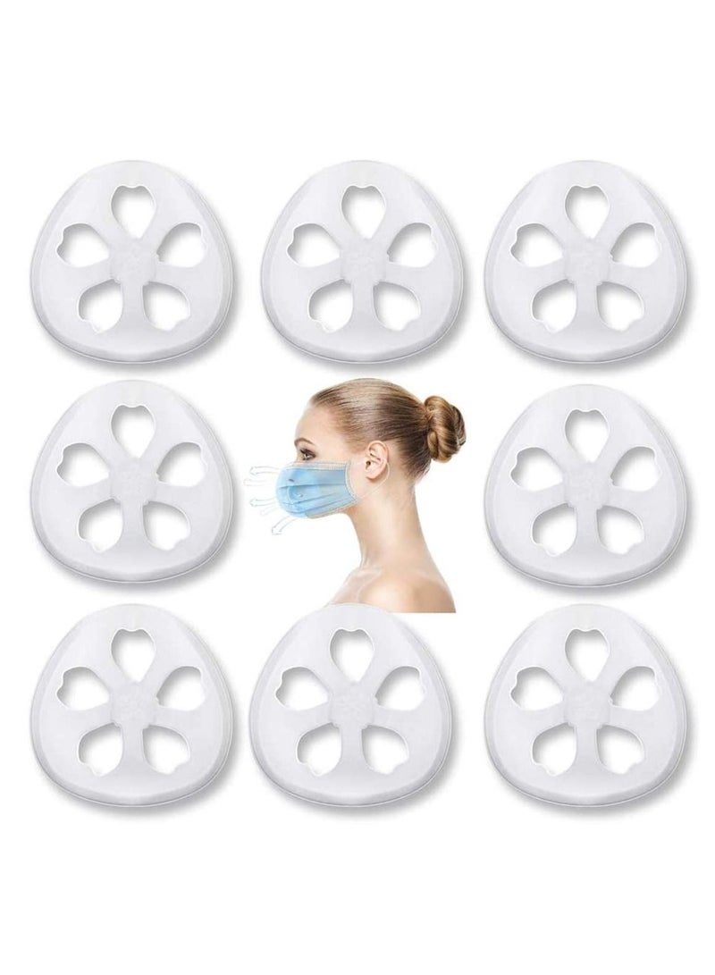 Y&D Face Mask Inner Support Frame Homemade Cloth Cool Silicone Bracket More Space for Comfortable Breathing Washable Reusable Help Breathe Smoothly 8Pcs - Image 1