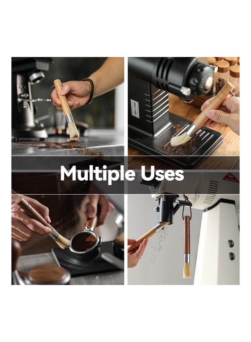 KASTWAVE Air Blower Coffee Grinder Cleaning Tool, Camera Dust Clean Coffee Cleaning Brush Walnut Wood Handle Coffee Powder Air-Move Cleaning Tool  - Image 2