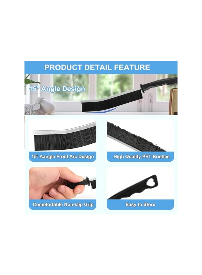 erorex 11Pcs Crevice Cleaning Brush Set, Hard Bristle Cleaning Supplies for Kitchen, Bathroom, Corner, Grout, Sink, Cup, Teapot, Bottle, Blender - Image 2