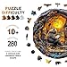 Purdicra Wooden Puzzles for Adults Reading Bear Wooden Jigsaw Puzzle Unique Animal Shaped Wood Puzzles Adult Christmas Birthday Gifts for FriendsFamily Home Decor 134 134in 280pcs - Image 4