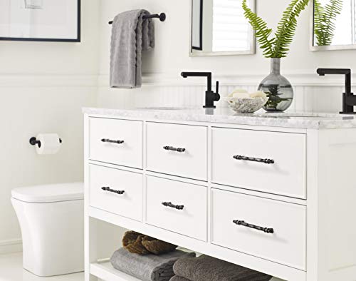 Amerock Cabinet Pull Marble BlackBlack Bronze 334 inch 96 mm CentertoCenter Carrione 1 Pack Drawer Pull Drawer Handle Cabinet Hardware - Image 3