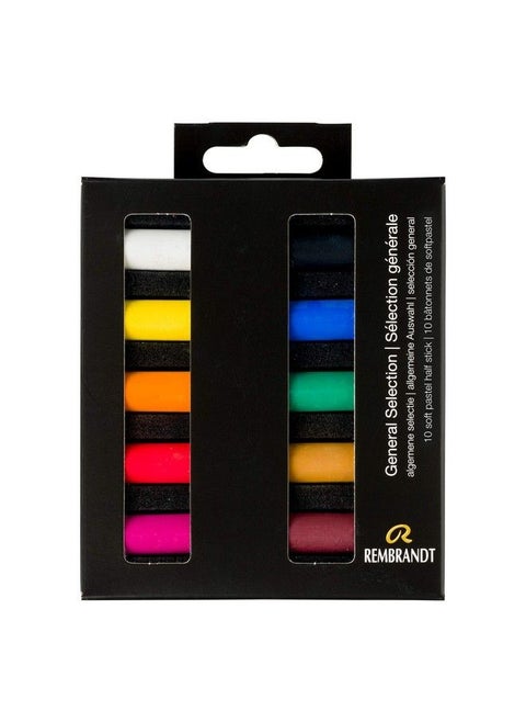 Soft Pastel Micro Set 10Piece Half Sticks General Selection