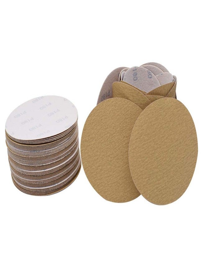 findmall Hook Loop Pads Sanding Disc 6-Inch NO-Hole 100Pcs Aluminum Oxide Round Flocking Sandpaper Fit for Sanding Grinder Polishing Accessories (60 80 120 180 240 320) Grit - Image 2