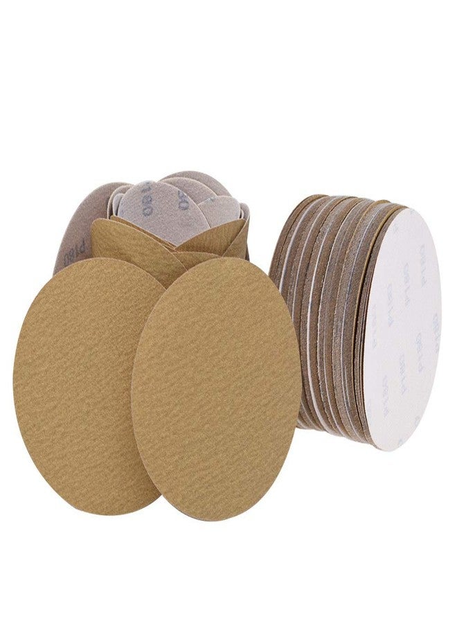 findmall Hook Loop Pads Sanding Disc 6-Inch NO-Hole 100Pcs Aluminum Oxide Round Flocking Sandpaper Fit for Sanding Grinder Polishing Accessories (60 80 120 180 240 320) Grit - Image 4