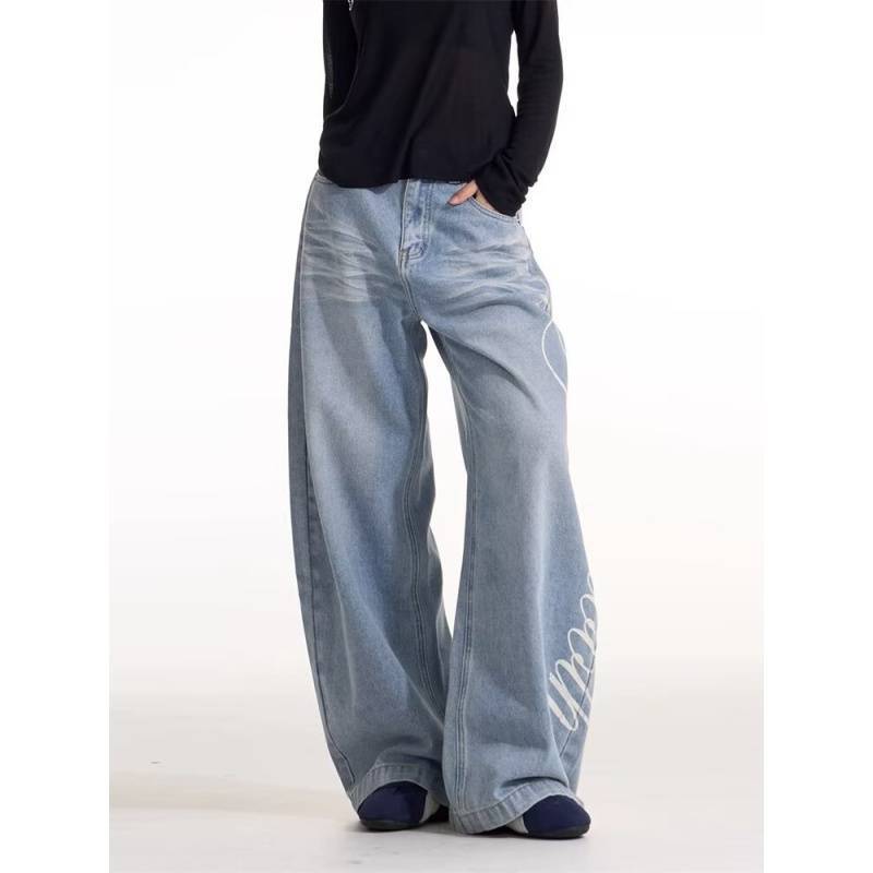 Unisex Classic Denim Jeans Loose Fit Daily Outdoor Wear - Image 4