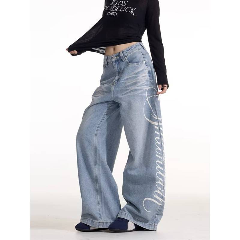 Unisex Classic Denim Jeans Loose Fit Daily Outdoor Wear - Image 2