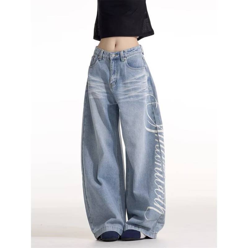 Unisex Classic Denim Jeans Loose Fit Daily Outdoor Wear - Image 1