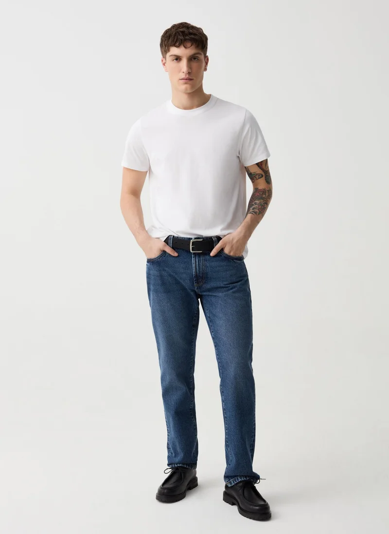 او في اس Regular-Fit Jeans With Five Pockets