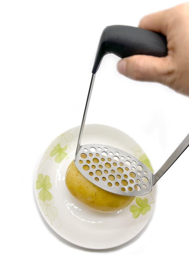 Aliotech Heavy Duty Stainless Steel Potato Masher Manual Masher Kitchen Tool with Ergonomic PP Handle Household Manual Potato Mashers for Potato Avocado Bean Fruits and more Vegetables - Image 4