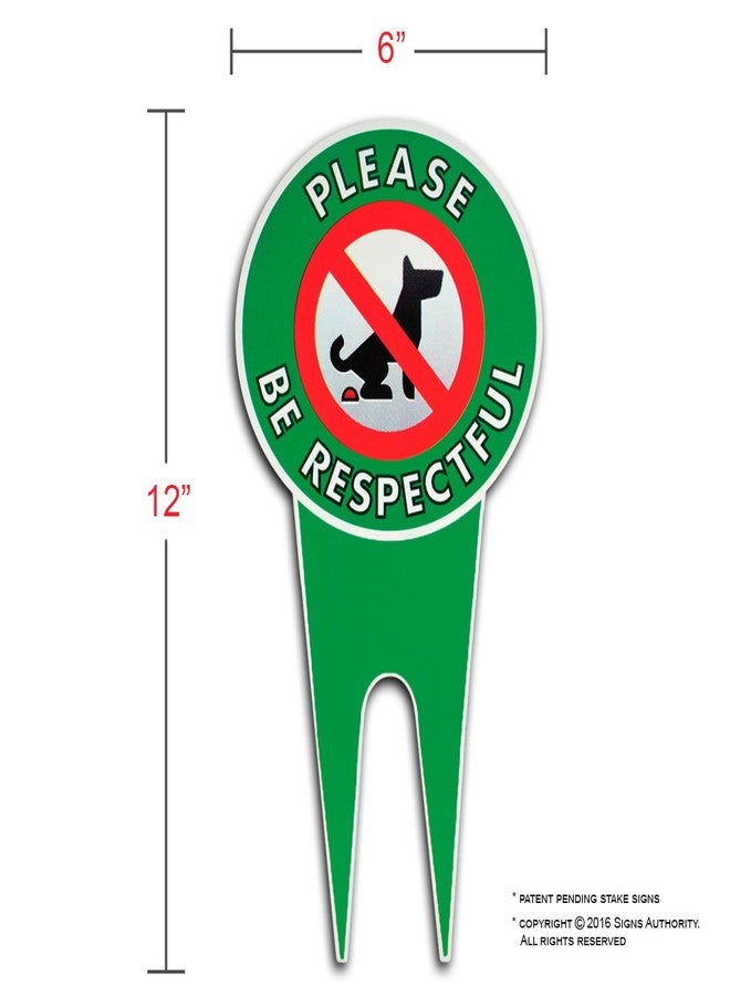 ساينس أوثورتي لافتات "ممنوع تبرز الكلاب" من Signs Authority - امنع الكلاب من التبرز على حديقتك - مصنوعة من الألومنيوم المتين عالي التحمل بتقنية Dibond - Image 2