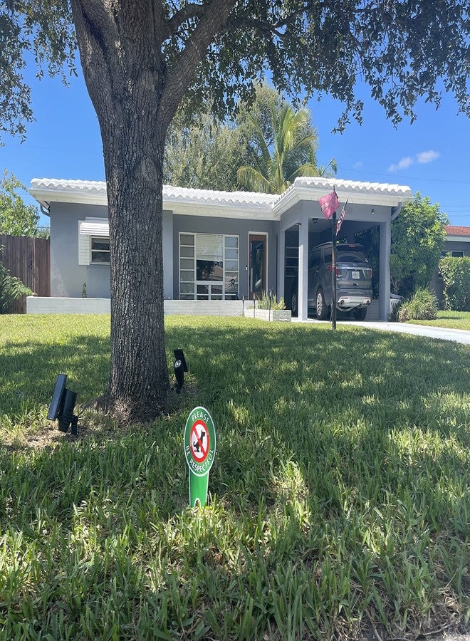 ساينس أوثورتي لافتات "ممنوع تبرز الكلاب" من Signs Authority - امنع الكلاب من التبرز على حديقتك - مصنوعة من الألومنيوم المتين عالي التحمل بتقنية Dibond - Image 4