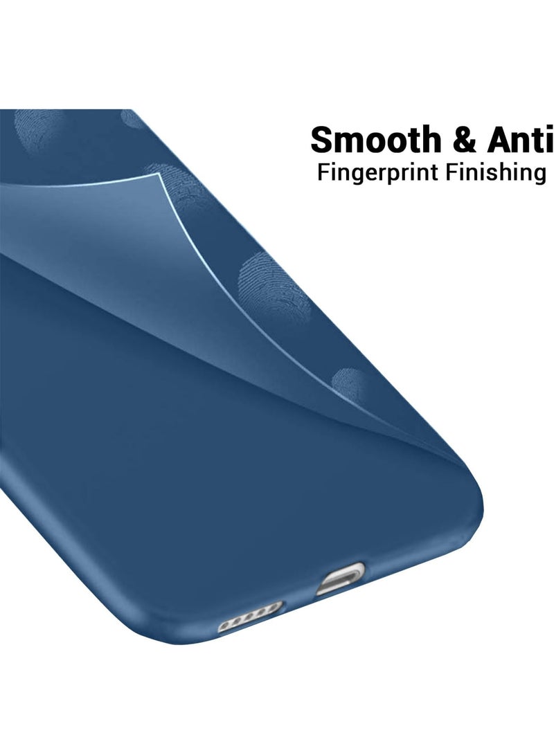 Muzz حافظة لهاتف Honor X9d من جل سائل مع حواف مطاطية وبطانة ميكروفايبر ناعمة، غلاف صلب نحيف مضاد للصدمات مع حماية للكاميرا لهاتف Honor X9d 5G باللون الأزرق - Image 2