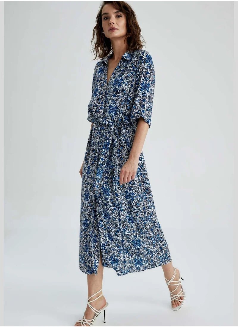 DeFacto Woman Short Sleeve Woven Dress