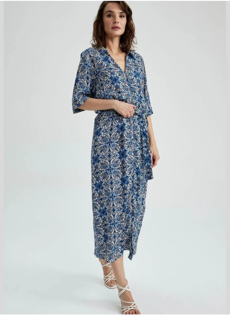 DeFacto Woman Short Sleeve Woven Dress