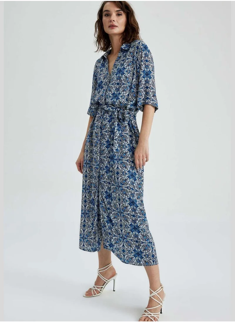 DeFacto Woman Short Sleeve Woven Dress