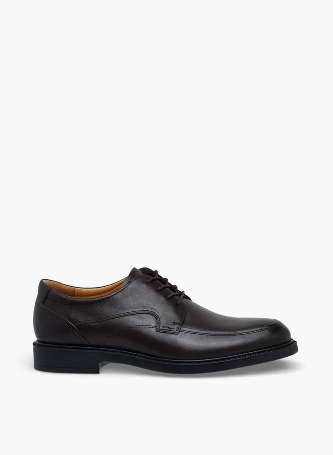 لو كونفورت Men Leather Lace-Up Derby Shoes