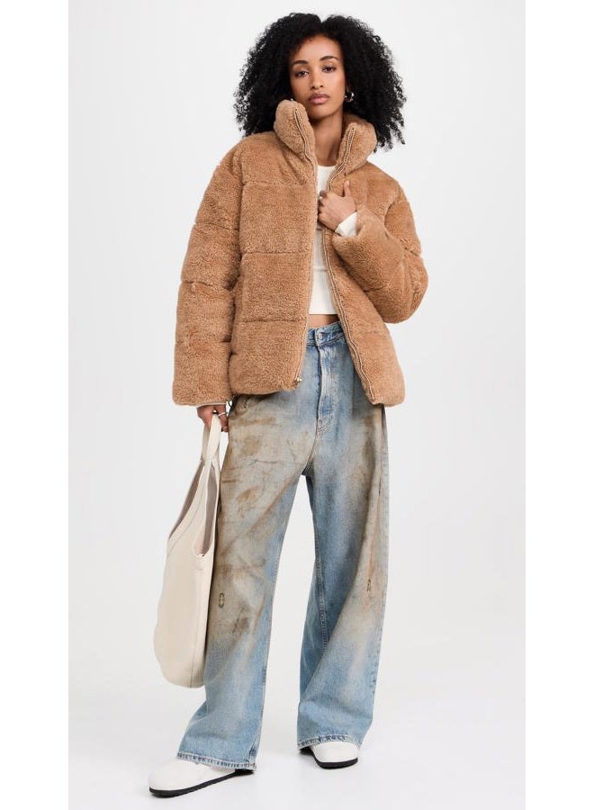 UGG Women's Emmalyn UGGFLUFF Puffer Jacket, Camel - Image 5