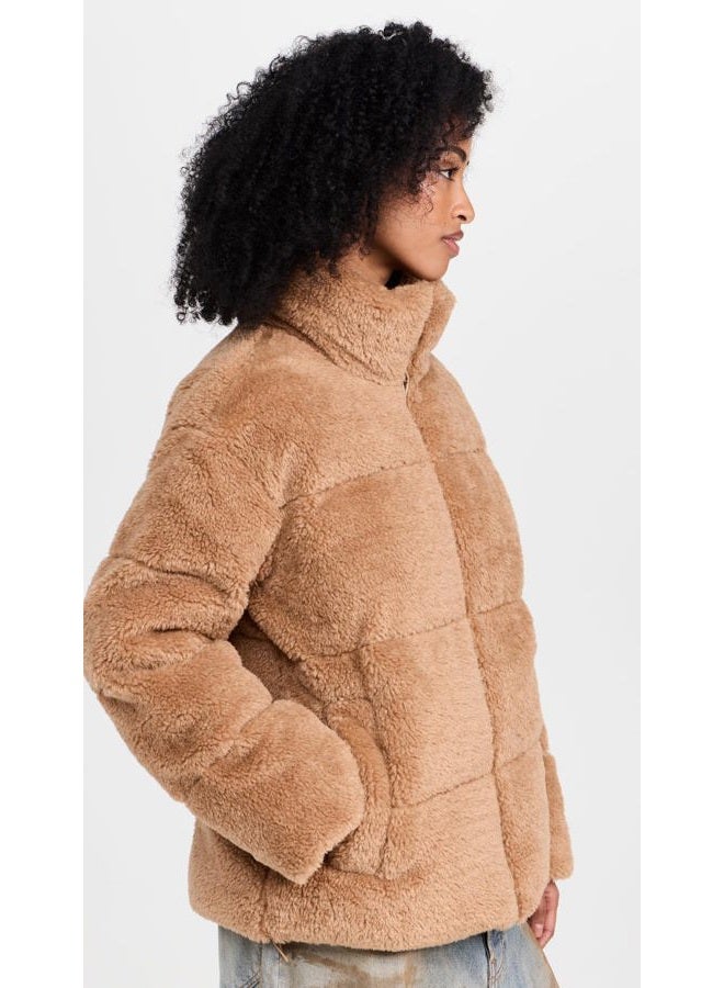 UGG Women's Emmalyn UGGFLUFF Puffer Jacket, Camel - Image 4
