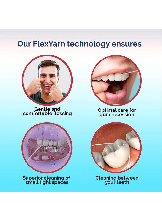 Proxysoft Dental Floss For Bridges And Implants 12 Packs Floss Threaders For Bridges Dental Implants Braces With Extrathick Proxy Brush For Optimal Oral Hygiene Teeth Bridge And Implant Cleaners - Image 5