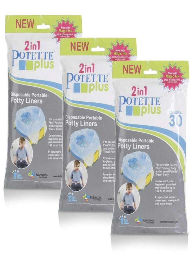 Kalencom Potette Plus Liners - 90 Liners, Pack of 3 - Image 1