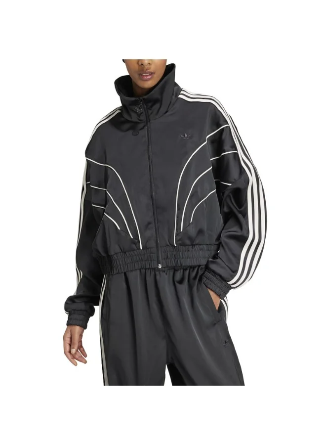 adidas Originals PIPING TRACKTOP Black Originals Women TRACK TOPS