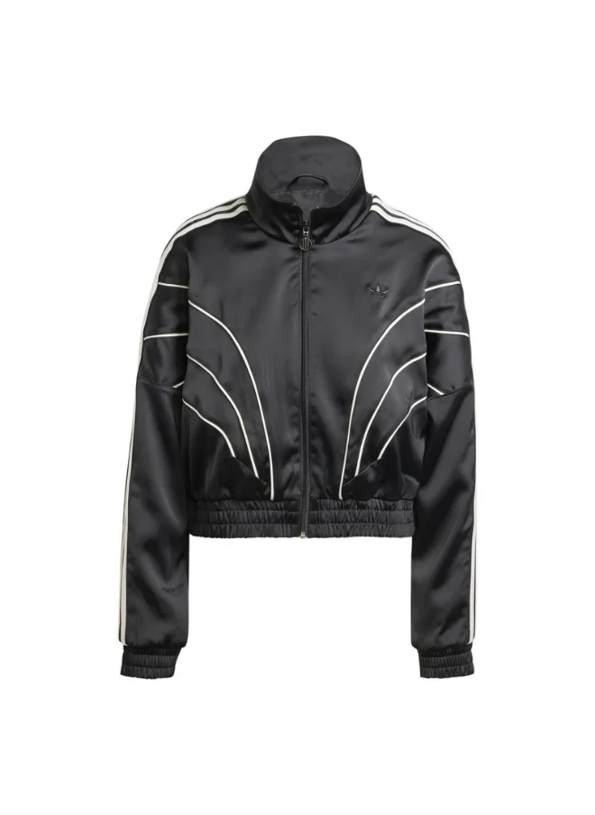 adidas Originals adidas PIPING TRACKTOP Black Originals Women TRACK TOPS