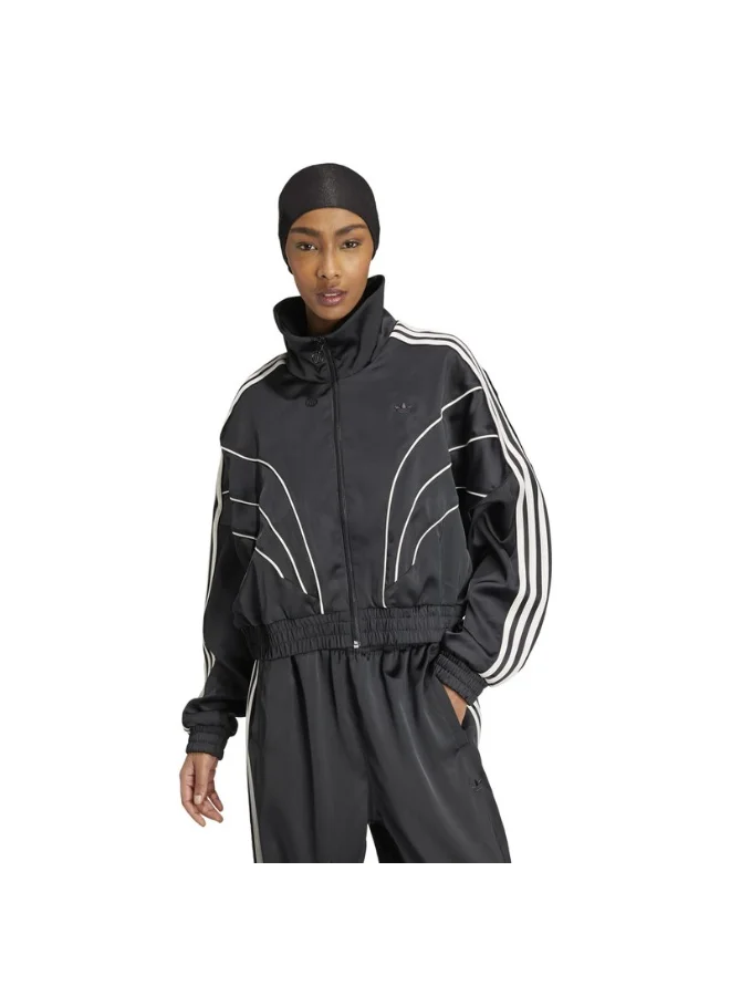 adidas Originals PIPING TRACKTOP Black Originals Women TRACK TOPS