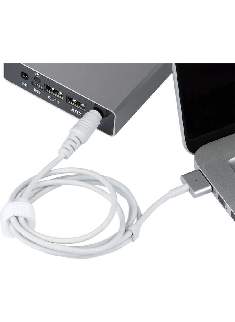 Wozlo - Apple Magsafe 2 T-Type To 5.5*2.5mm MacBook Air Pro Adapter Charging Cable - 1.8m - Image 1