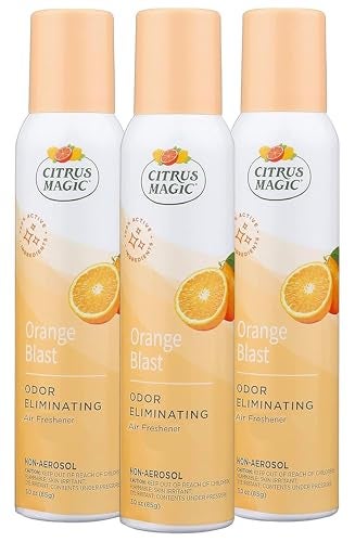 Citrus Magic Odor Eliminator Air Freshener Spray for Home Orange Blast 3Ounce Pack of 3 - Image 1