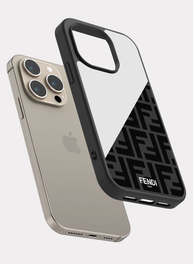 بكسلات كفر ايفون 15 برو فيندي ابيض - Image 2