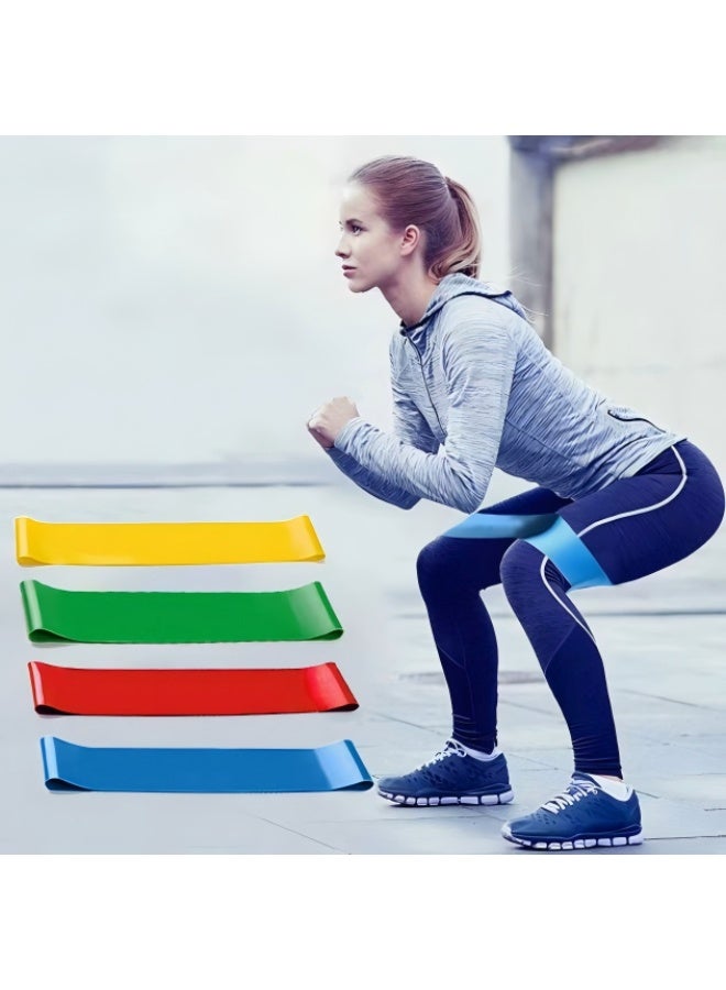 EFUMKE This training set includes 5 resistance bands of different weights and colors, designed specifically for strength training, yoga, weight loss, and body shaping. Suitable for arms, legs, and glutes. - Image 2
