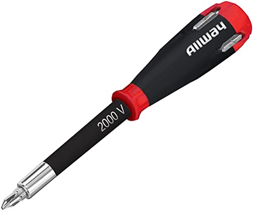 ALLWAY SD41 5-in-1 Lightweight Safety Shockproof Screwdriver with 4 Bits - Image 1