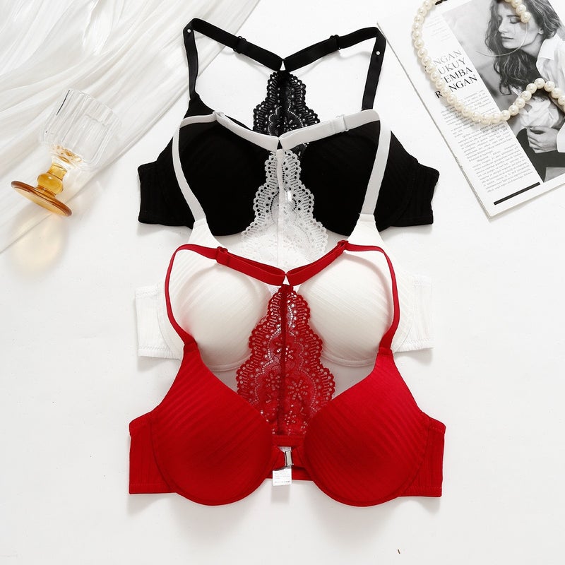 Women's Front Closure Push Up Bra - Image 1