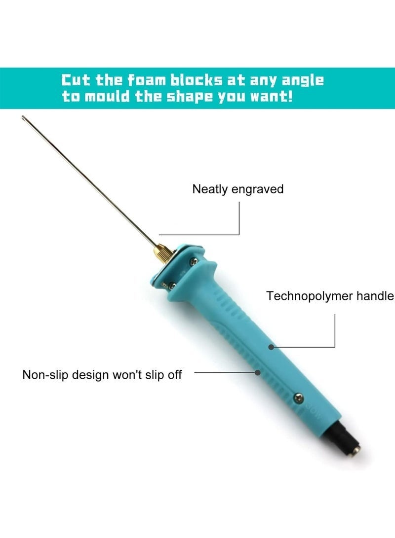 Bukela Electric Foam Cutter,10CM Hot Wire Cutting Pen,100-240V/15W Styrofoam Cutter,Hot Wire Cutter and Polystyrene Cutting Tool - Image 5
