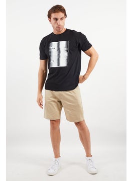 Tailored Recreation Men Crew Neck Short Sleeve Graphic Print T-Shirt, Black  - Image 2
