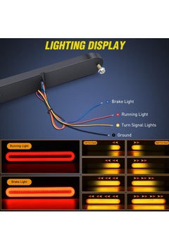 Trailer Tail Light Bar, 3-in-1 Running Stop Turn Signals Brake Light 2 Pack 9 Inch 100 LED Red, Amber Sequential Led Strip Light for Trailer RV Truck Boat Pickup SUV - pzsku/Z6CACF67323AE2602B53FZ/45/_/1717152811/8a517e80-6a8e-405d-9faa-b4067a6e9195