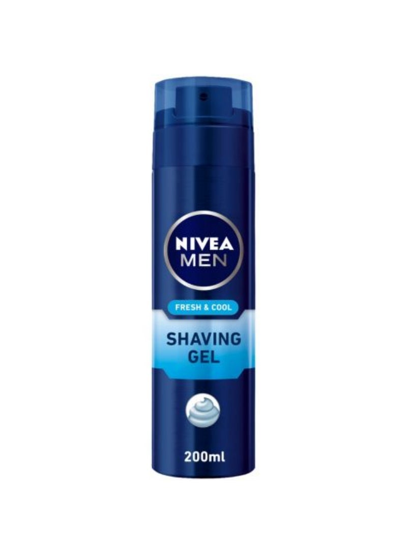Nivea Men Fresh & Cool Shaving Gel 200Ml