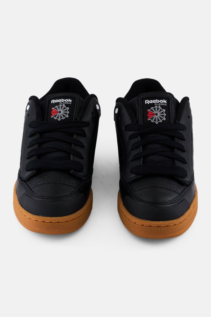 Reebok Men Club C Bluc Lace Up Tennis Shoes, Black  - Image 4