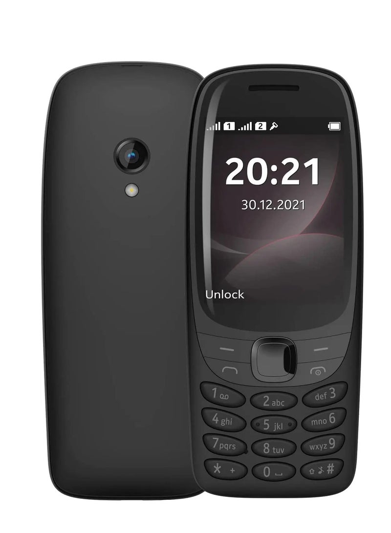 نوكيا 6310 هاتف أسود مزدوج الشريحة، بدون ضريبة + سماعة بلوتوث رياضية مجانية - Image 4