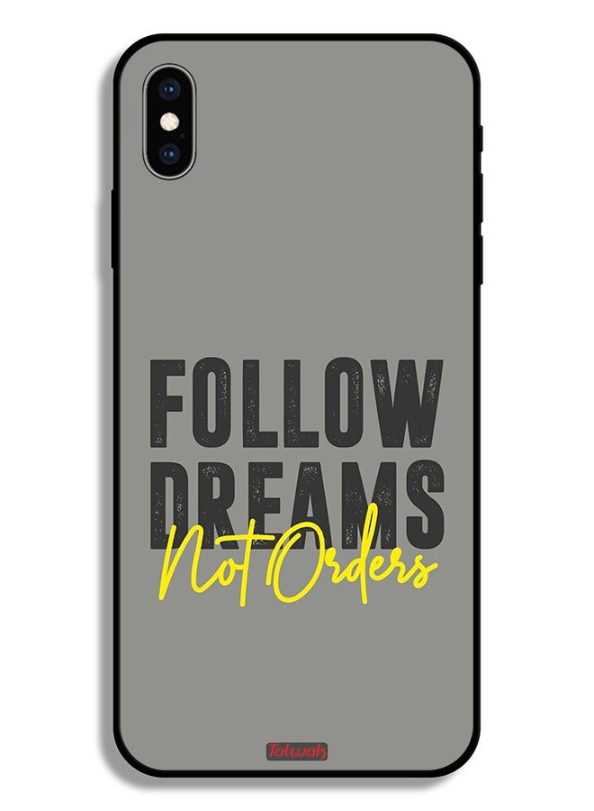 Tolwak Apple iPhone XS Protective Case Follow Dreams Not Orders - Image 2