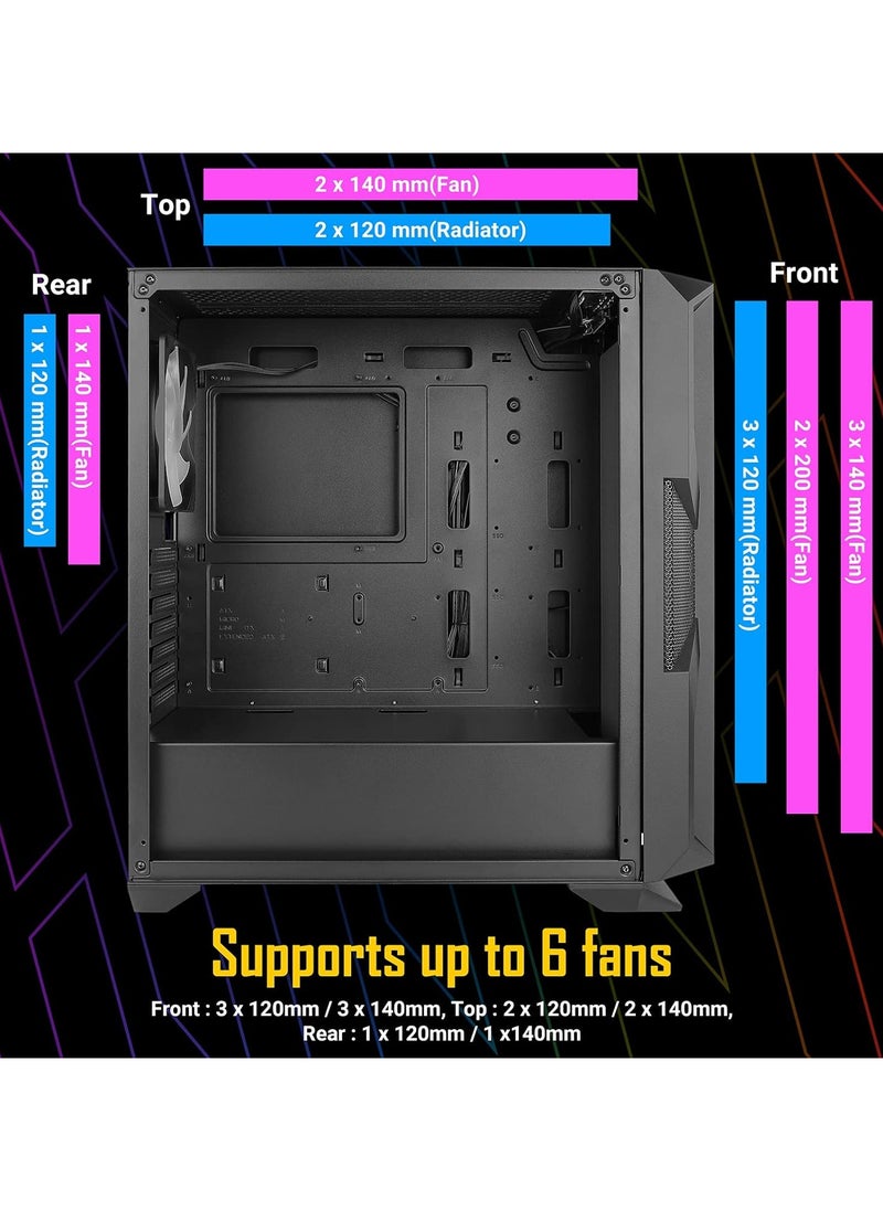ANTEC - Antec NX Series NX800 Mid Tower E-ATX Gaming Case - Image 1