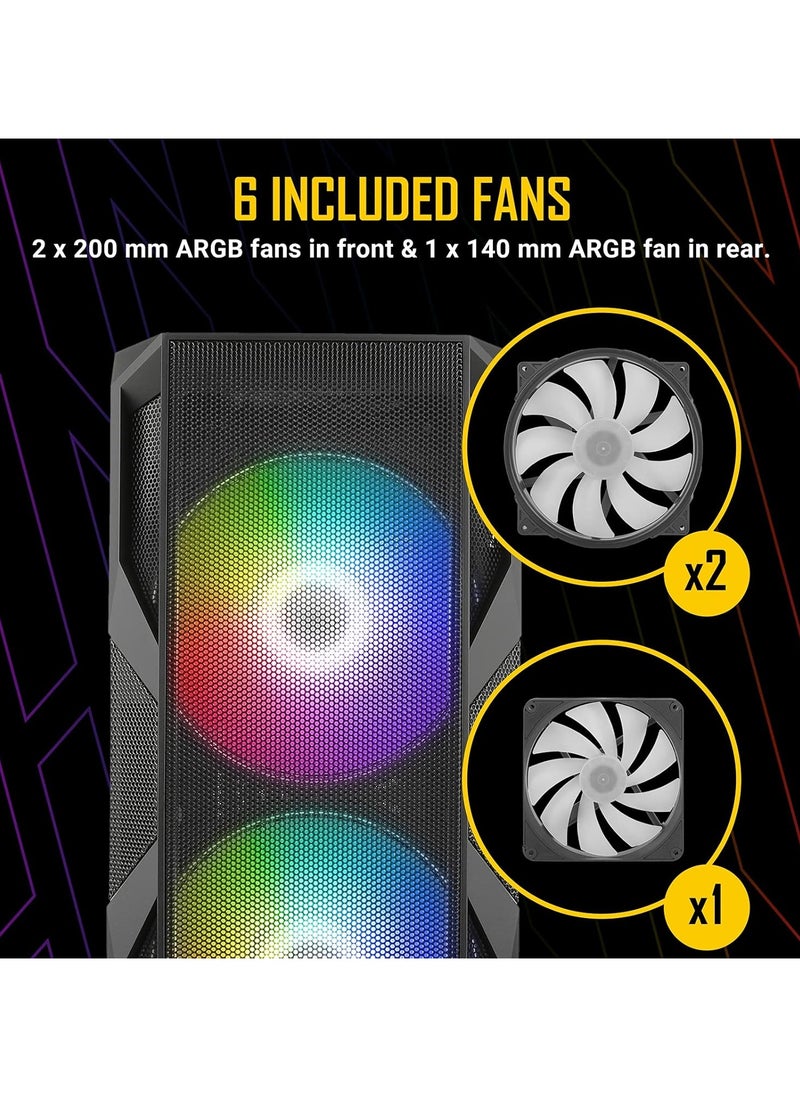 ANTEC - Antec NX Series NX800 Mid Tower E-ATX Gaming Case - Image 1