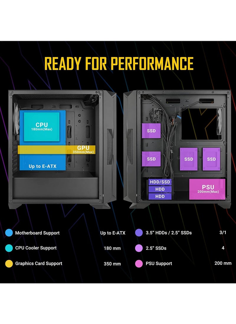 ANTEC - Antec NX Series NX800 Mid Tower E-ATX Gaming Case - Image 1