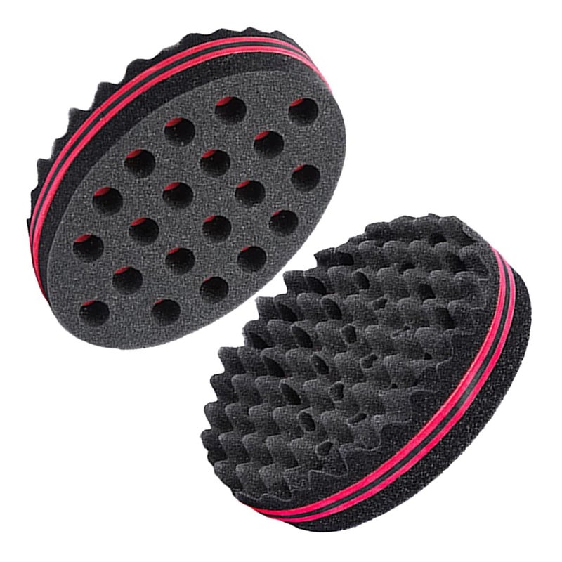 Magic Twist Sponge for Dreadlocks Afro Coils and Curls  Two Sides with Big and Small Holes Foam Wave Brush for Men Women Boys and Girls with Long or Short Hair by Hair Sponge 1 Piece
