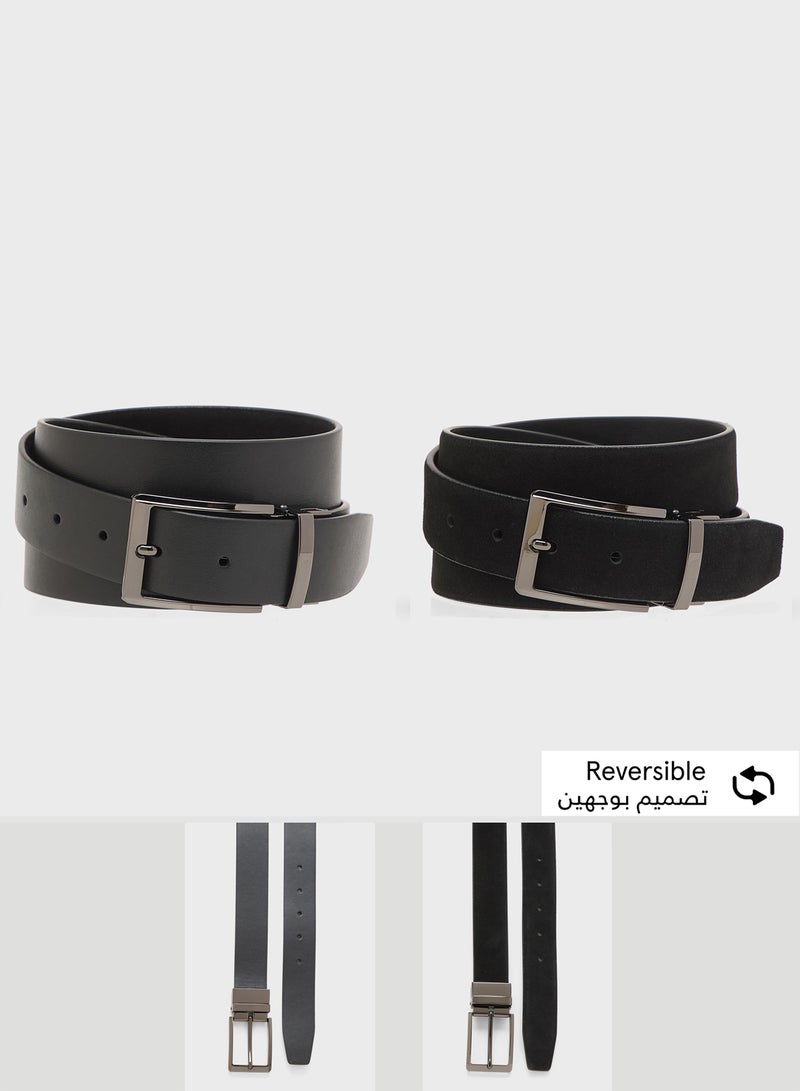 Robert Wood Smart Casual Resizable Suede Belt - Image 1