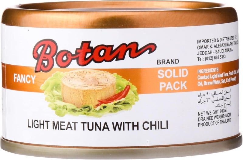Botan Light Meat Tuna with Chili, 90g - Image 2